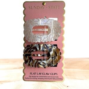 Sunday State Flat Lay Claw Clips Set